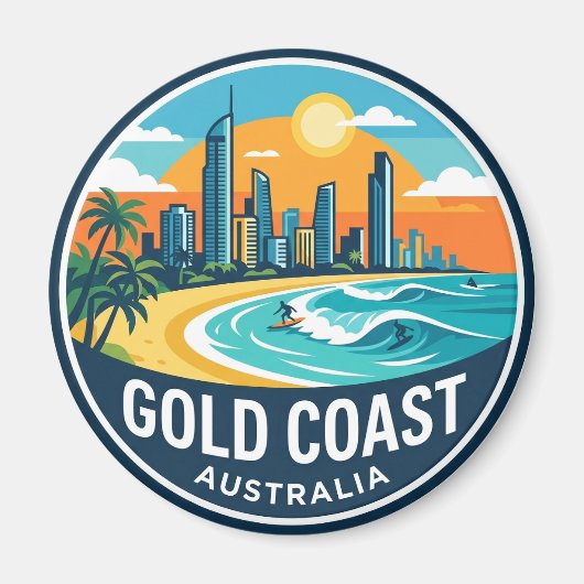 Aimant Côte d'Or Australie (Devant)
