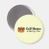 Aimant Côte du Golfe Crabe de l'Alabama (Recto/Verso)
