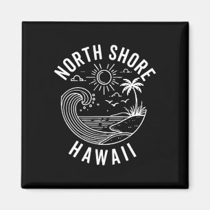 Aimant Côte Nord d'Oahu Hawaï Souvenir Surf Hawaïen