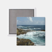 Aimant Côte rocheuse d'Aruba et océan bleu (Recto/Verso)