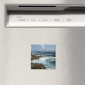 Aimant Côte rocheuse d'Aruba et océan bleu (In Situ (Lave-vaisselle))