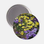 Aimant Coteau de panneaux violets et jaunes (Recto/Verso)