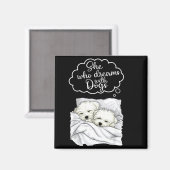 Aimant Coton De Tulear Dog Nightgown Pajama  (Recto/Verso)