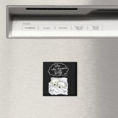 Aimant Coton De Tulear Dog Nightgown Pajama  (In Situ (Lave-vaisselle))