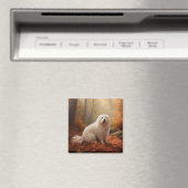 Aimant Coton De Tulear en automne Leaves automne Inspire (In Situ (Lave-vaisselle))