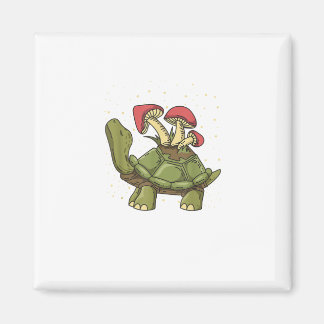 Aimant Cottagecore Aesthetic Mushroom Turtle Tortoise Gob