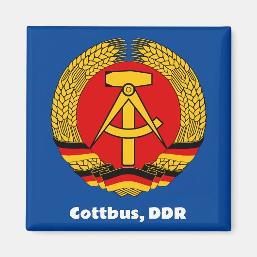 Aimant Cottbus, Allemagne de l'Est (DDR, RDA) Ossi (Devant)