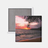Aimant couché de soleil de Kauai (Recto/Verso)