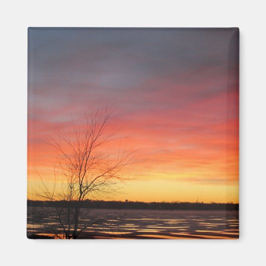 Aimant couché de soleil du lac Ice (Devant)