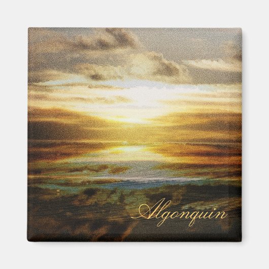 Aimant couché de soleil du parc Algonquin (Devant)