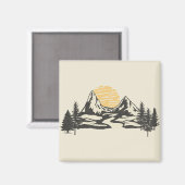 Aimant Coucher de soleil (Recto/Verso)