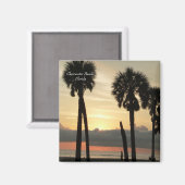 Aimant Coucher de soleil à Clearwater Beach (Recto/Verso)
