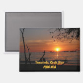 Aimant Coucher de soleil à couper le souffle à Tamarindo (Recto/Verso)
