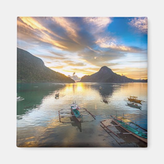 Aimant Coucher de soleil à El Nido (Devant)