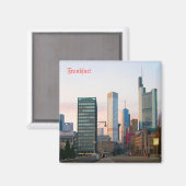 Aimant Coucher de soleil à Francfort (Recto/Verso)