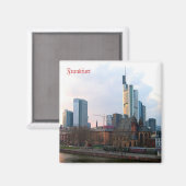 Aimant Coucher de soleil à Francfort, Allemagne (Recto/Verso)