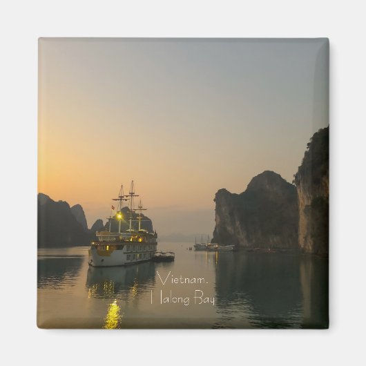 Aimant Coucher de soleil à Halong Bay Vietnam Coque-Mate (Devant)