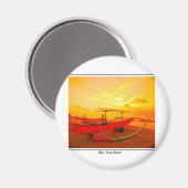 Aimant Coucher de soleil à Kuta (Recto/Verso)