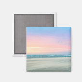 Aimant Coucher de soleil Abstrait sur la plage de La Haye (Recto/Verso)