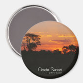 Aimant Coucher de soleil Acacia (Recto/Verso)