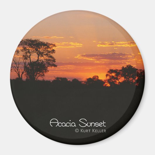Aimant Coucher de soleil Acacia (Devant)