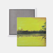 Aimant Coucher de soleil africain (Recto/Verso)