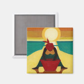 Aimant Coucher de soleil africain 2009 (Recto/Verso)