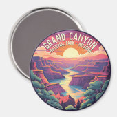 Aimant Coucher de soleil au Grand Canyon National Park Ar (Recto/Verso)