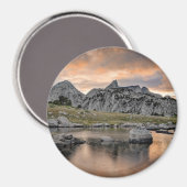 Aimant Coucher de soleil au lac Pyramid (Recto/Verso)