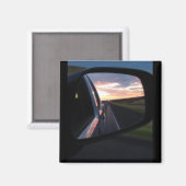 Aimant Coucher de soleil au Texas dans mon rétroviseur (Recto/Verso)
