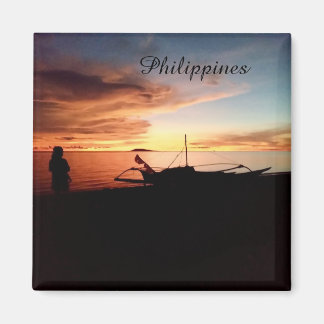 Aimant Coucher de soleil aux Philippines au bord de la me