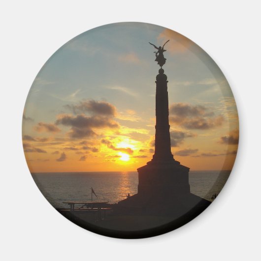 Aimant Coucher de soleil d'Aberystwyth (Devant)