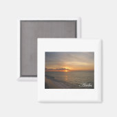 Aimant Coucher de soleil d'Aruba 2 (Recto/Verso)