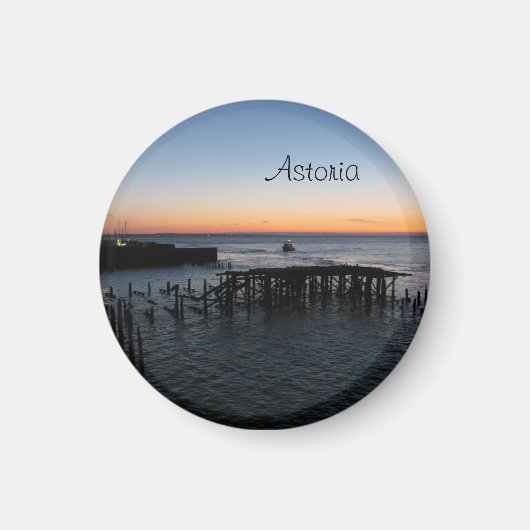 Aimant Coucher de soleil d'Astoria (Devant)