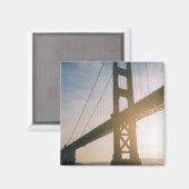 Aimant Coucher de soleil de Golden Gate (Recto/Verso)
