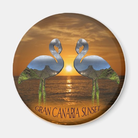 Aimant Coucher de soleil de Gran Canaria (Devant)