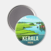 Aimant Coucher de soleil de Kerala India (Recto/Verso)