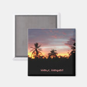 Aimant Coucher de soleil de Kihei (Recto/Verso)