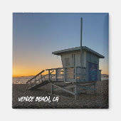 Aimant Coucher de soleil de l'heure d'or - Venice Beach,  (Devant)