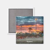 Aimant Coucher de soleil de Maspalomas (Recto/Verso)