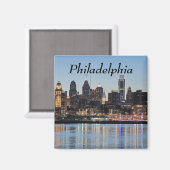 Aimant coucher de soleil de Philly (Recto/Verso)