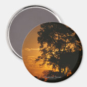 Aimant Coucher de soleil de Savannah (Recto/Verso)