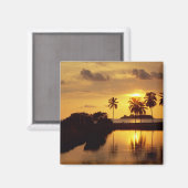 Aimant Coucher de soleil d'Inxtapa (Recto/Verso)