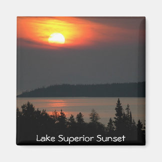 Aimant Coucher de soleil du lac Supérieur