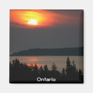 Aimant Coucher de soleil du lac Supérieur