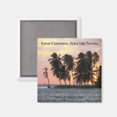 Aimant Coucher de soleil, E Lemmons, Kuna Yala, Panama (Recto/Verso)