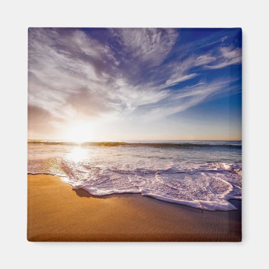 Aimant Coucher de soleil en Californie...magnifique (Devant)