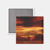 Aimant Coucher de soleil en mer (Recto/Verso)