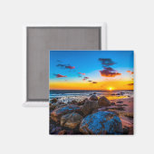 Aimant Coucher De Soleil En Mer (Recto/Verso)