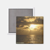 Aimant Coucher de soleil jamaïcain (Recto/Verso)